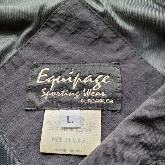 Equipage Quilted Riding Coat Jacket with Corduroy Details - Picture 4 of 6